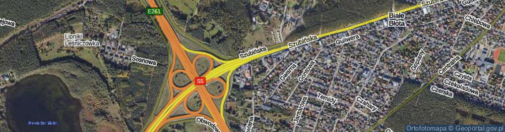 Zdjęcie satelitarne Ostróżki ul.